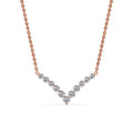 Round Graduated V-Necklace
