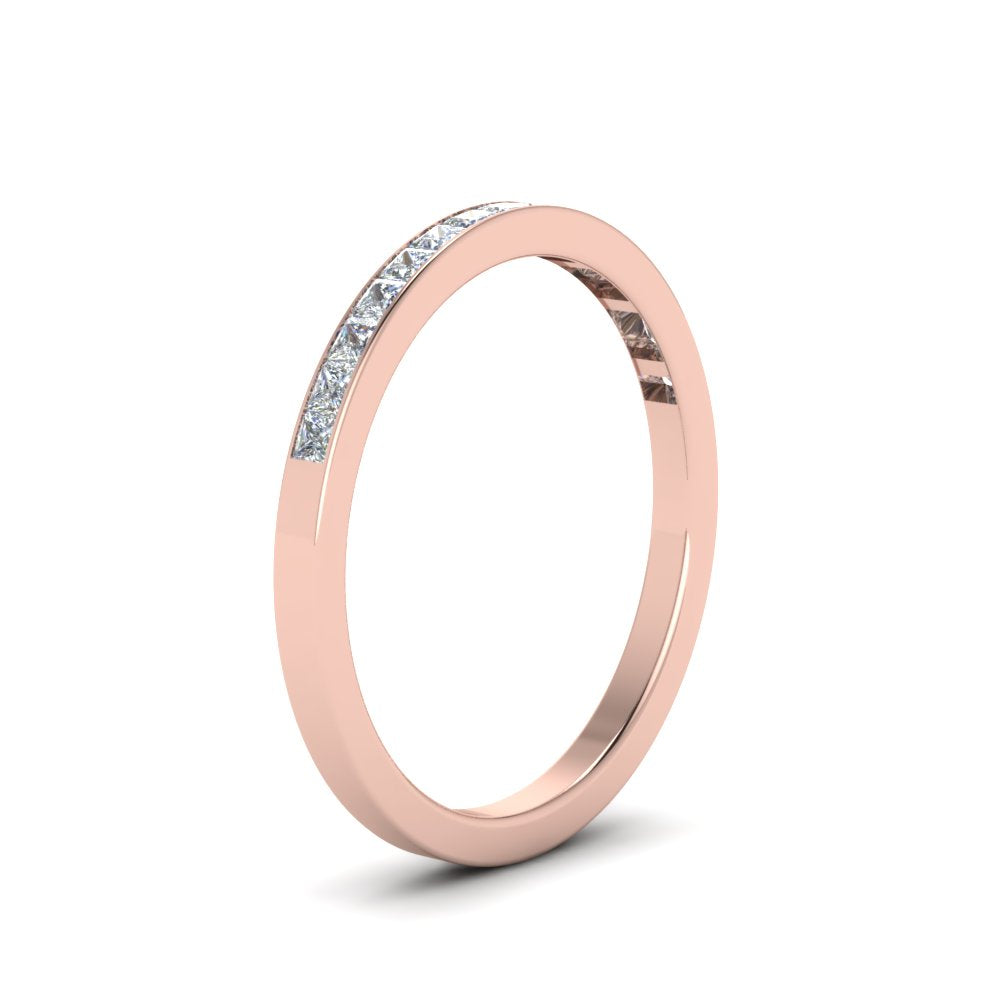 0.25 Ct. Princess Channel Wedding Band