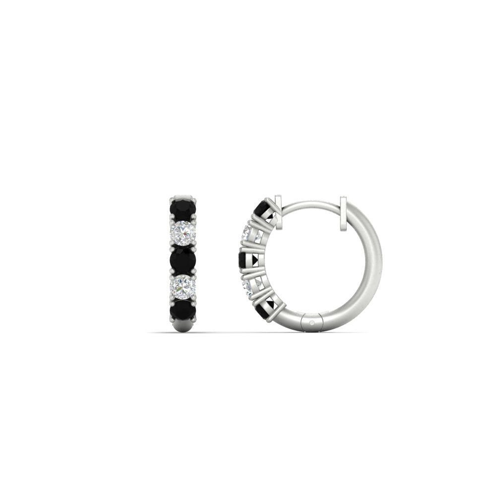 Stunning 5 Stone Huggie Hoops