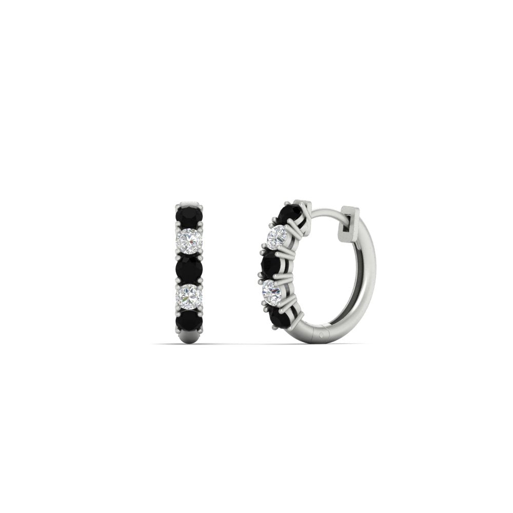 Stunning 5 Stone Huggie Hoops