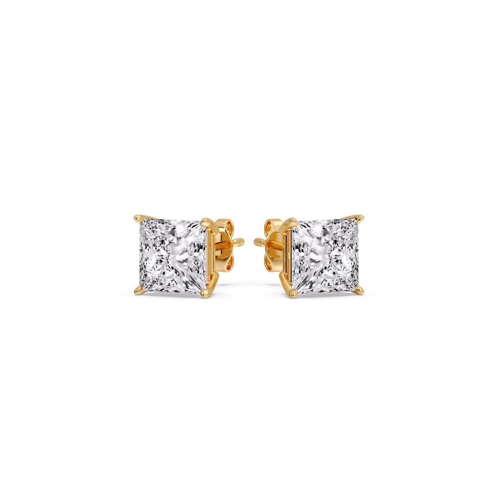 Princess Cut Diamond Stud Earring