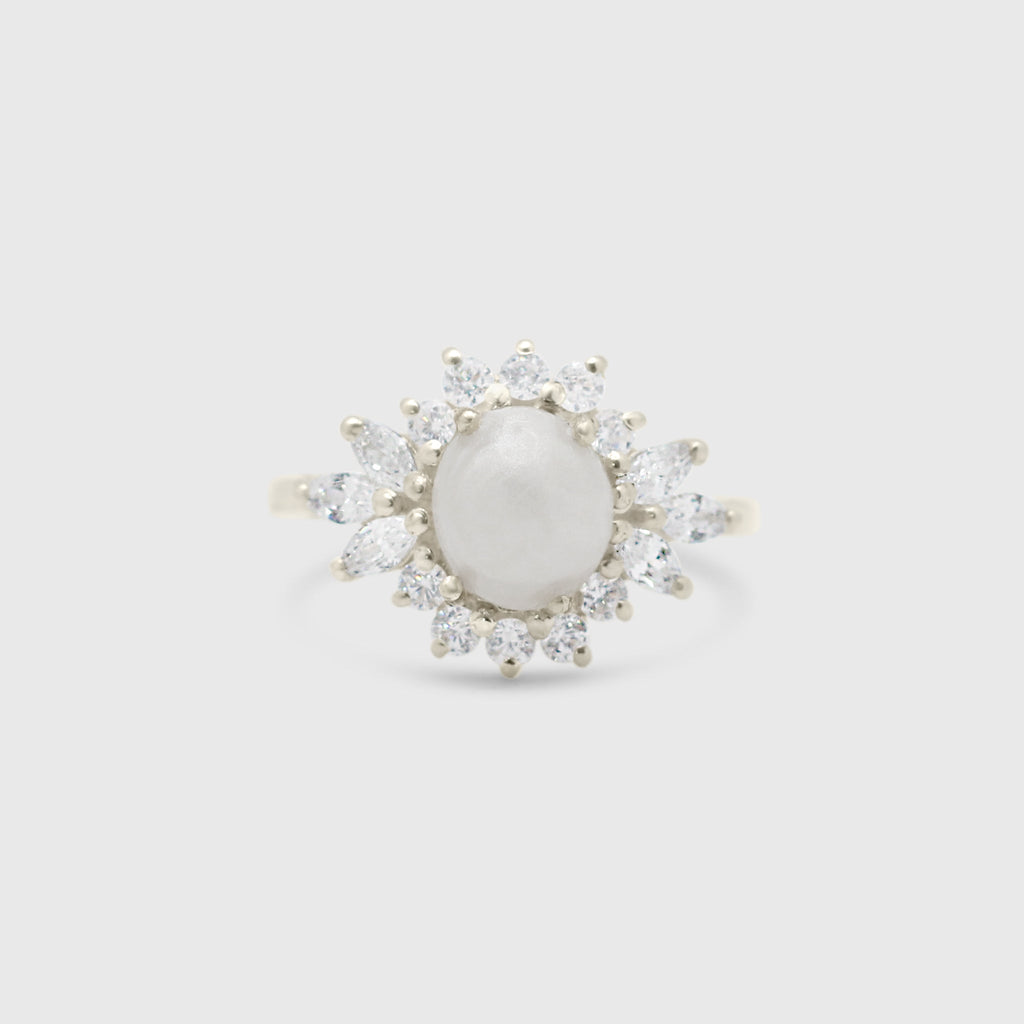 Marquise Halo Ring
