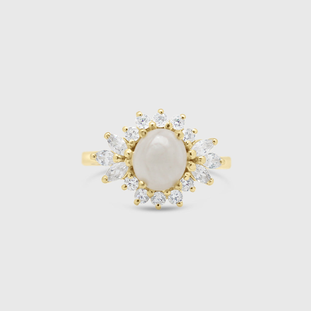 Marquise Halo Ring
