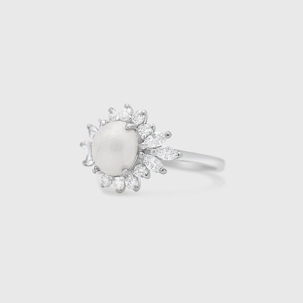 Marquise Halo Ring
