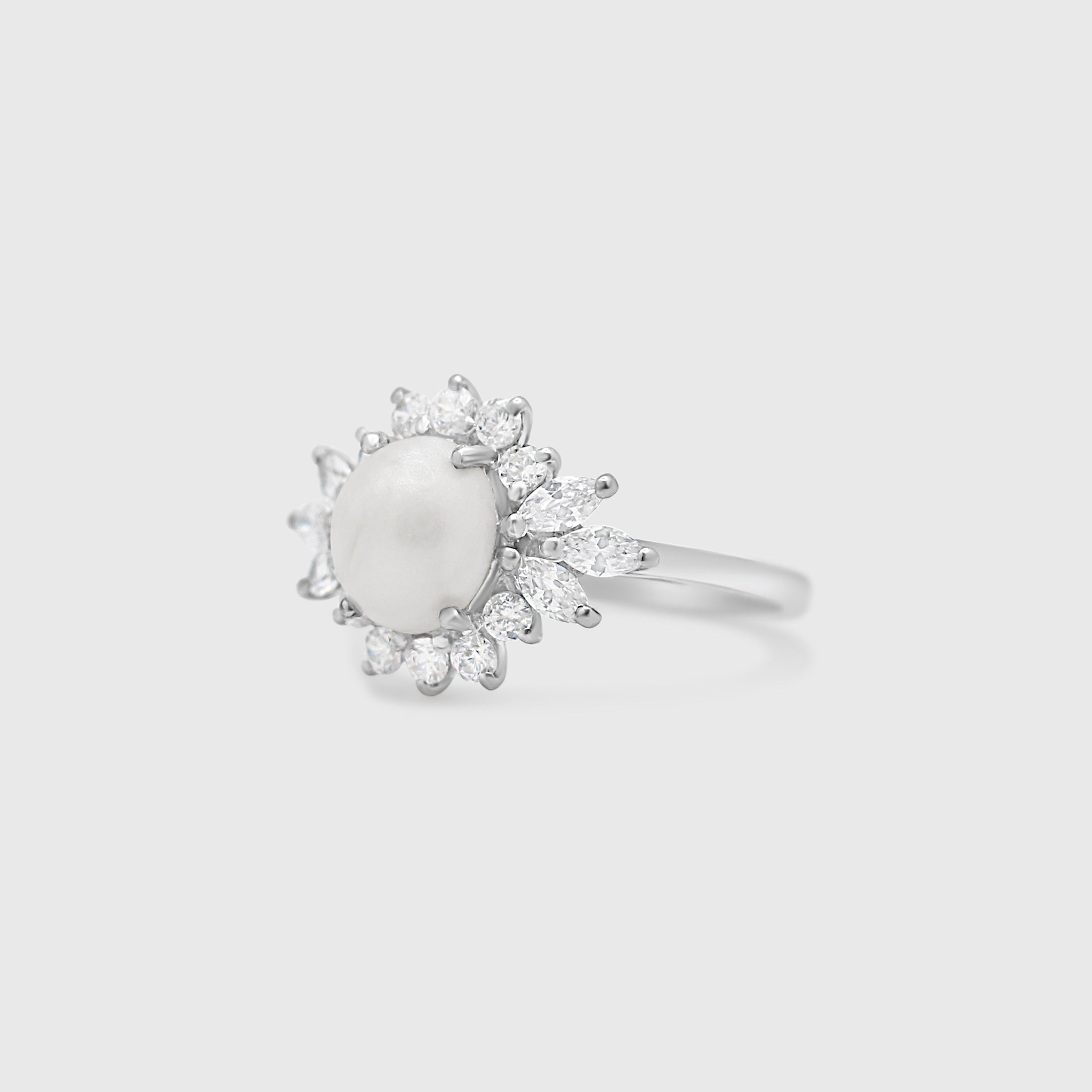 Marquise Halo Ring