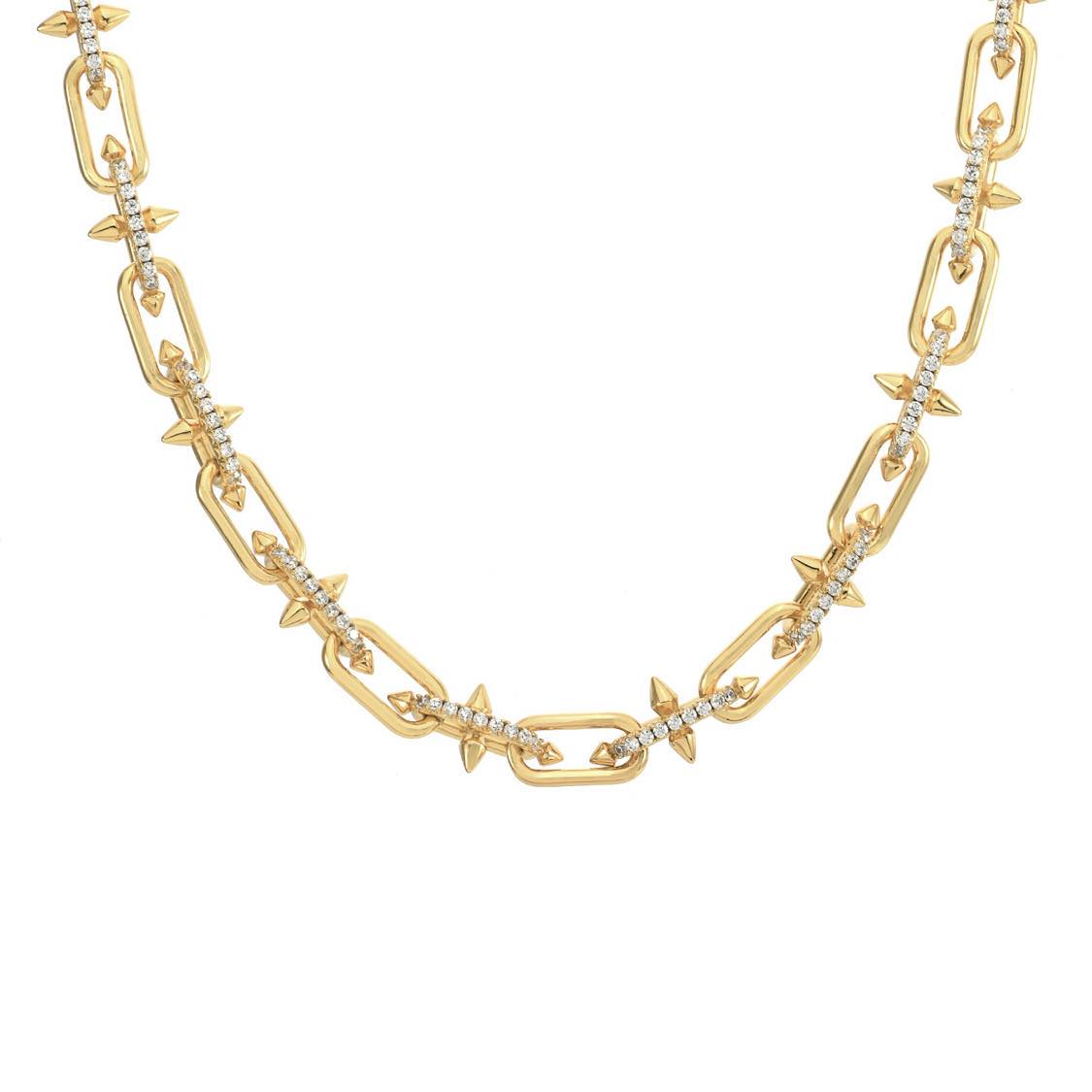 C515G B.Tiff Gold Talon Chain Necklace