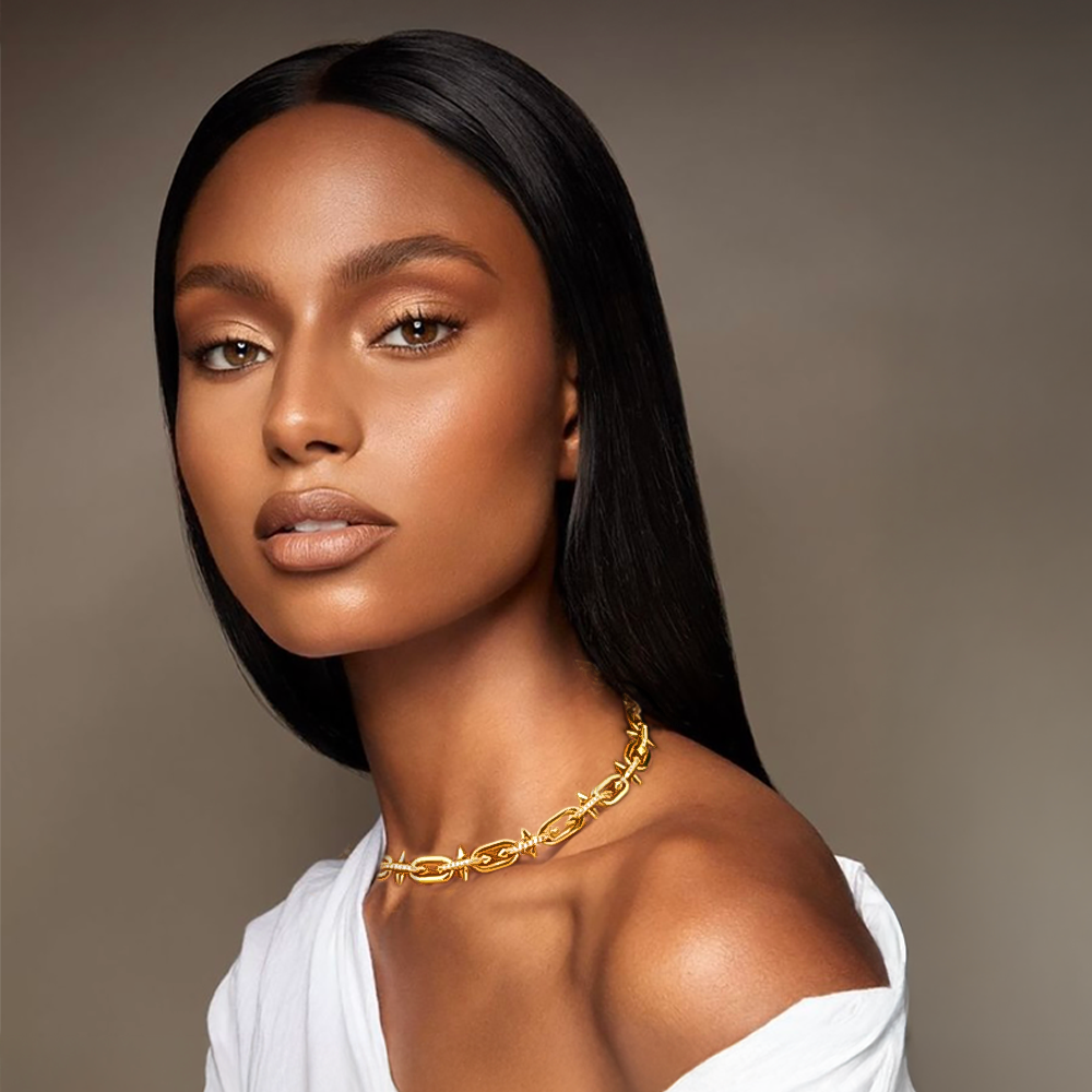 C515G B.Tiff Gold Talon Chain Necklace