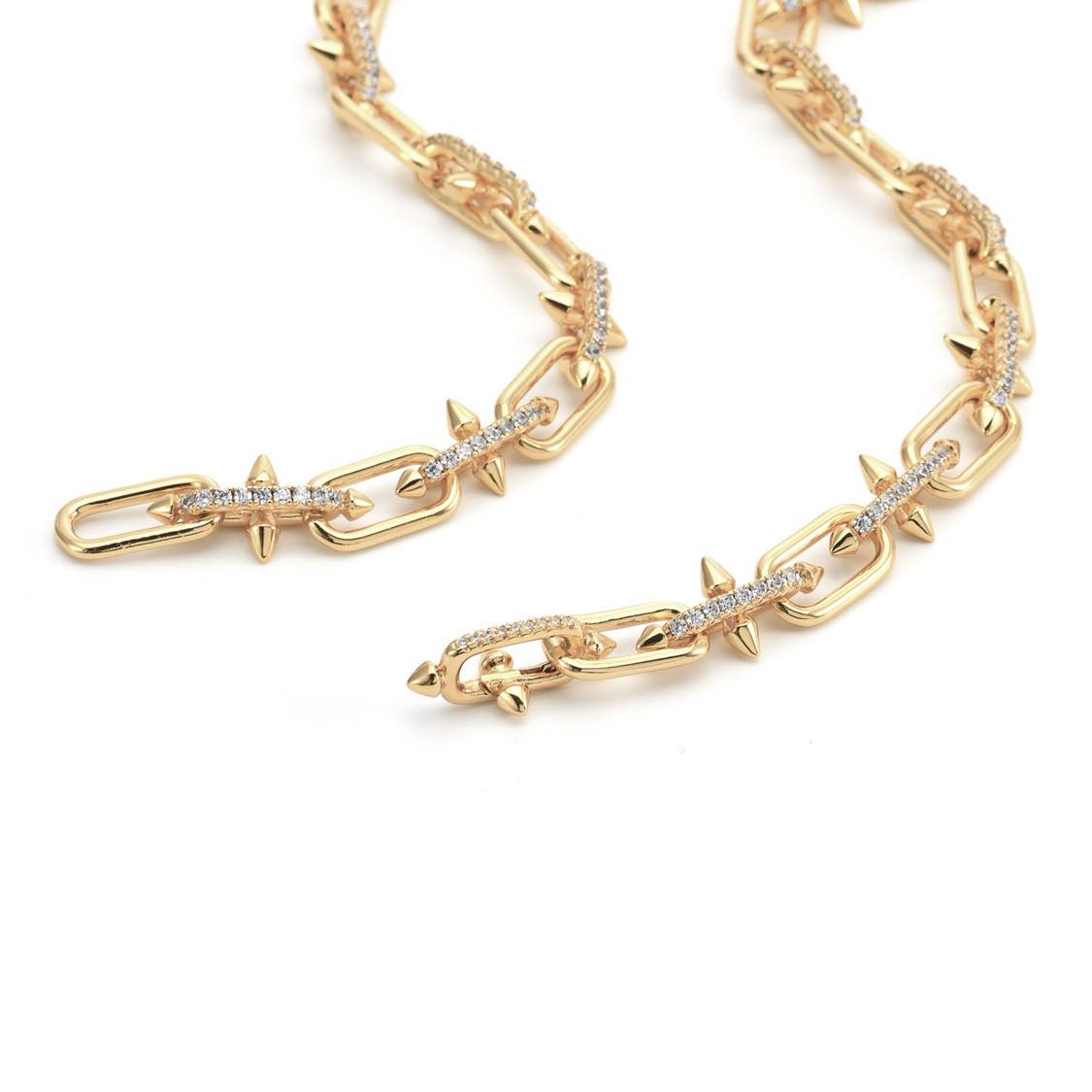 C515G B.Tiff Gold Talon Chain Necklace