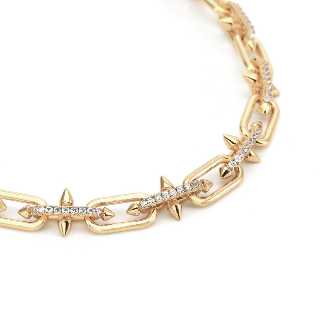 C515G B.Tiff Gold Talon Chain Necklace