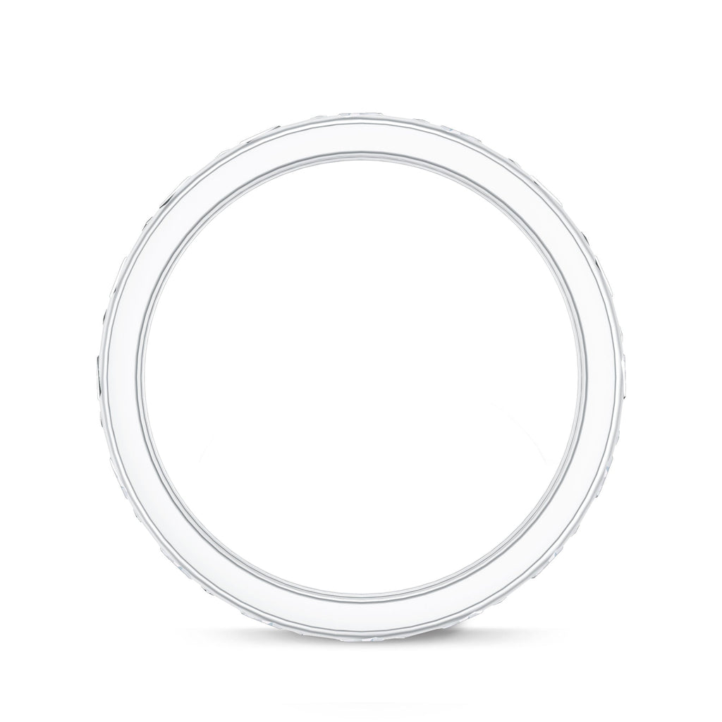 Baguette Cut Lab Grown Diamond Wedding Band With Certificate