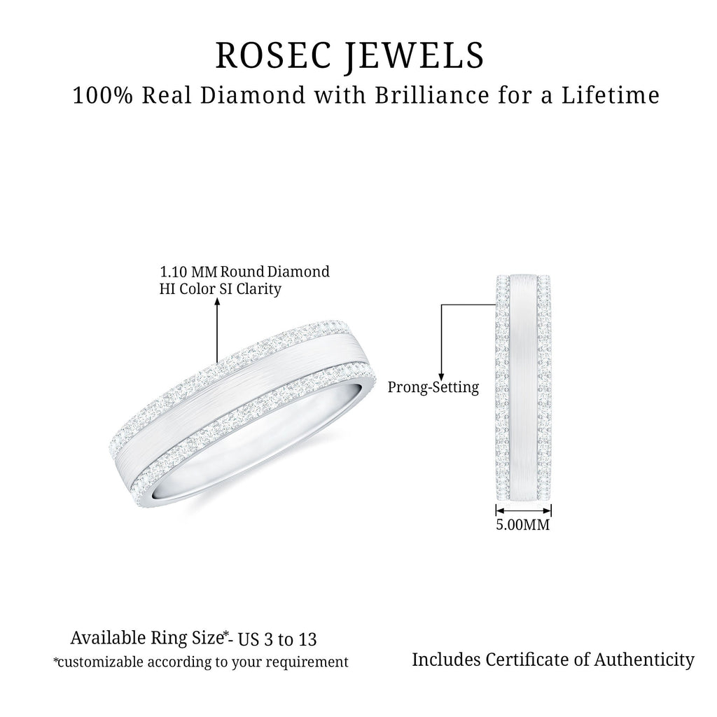 Natural Certified Diamond Wedding Band