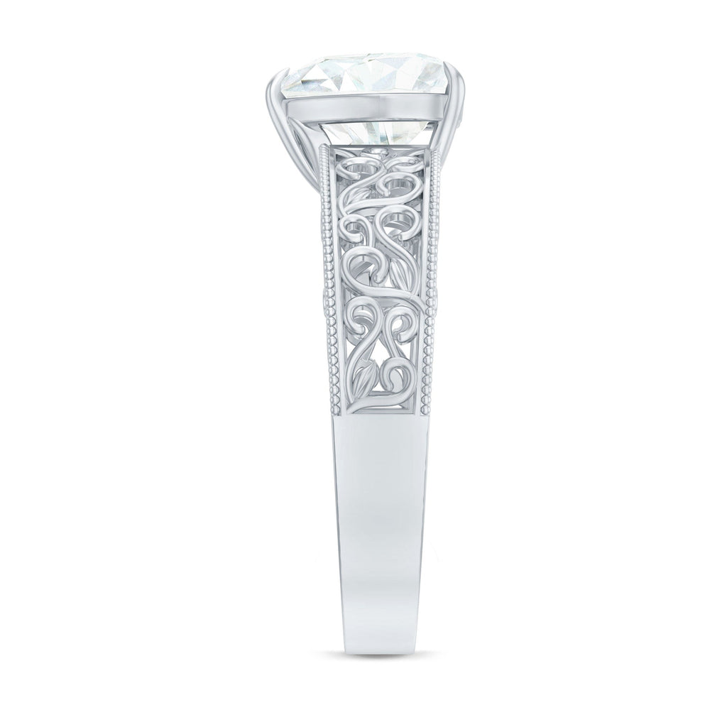 2 Carat Lab Grown Diamond Heart Engagement Ring