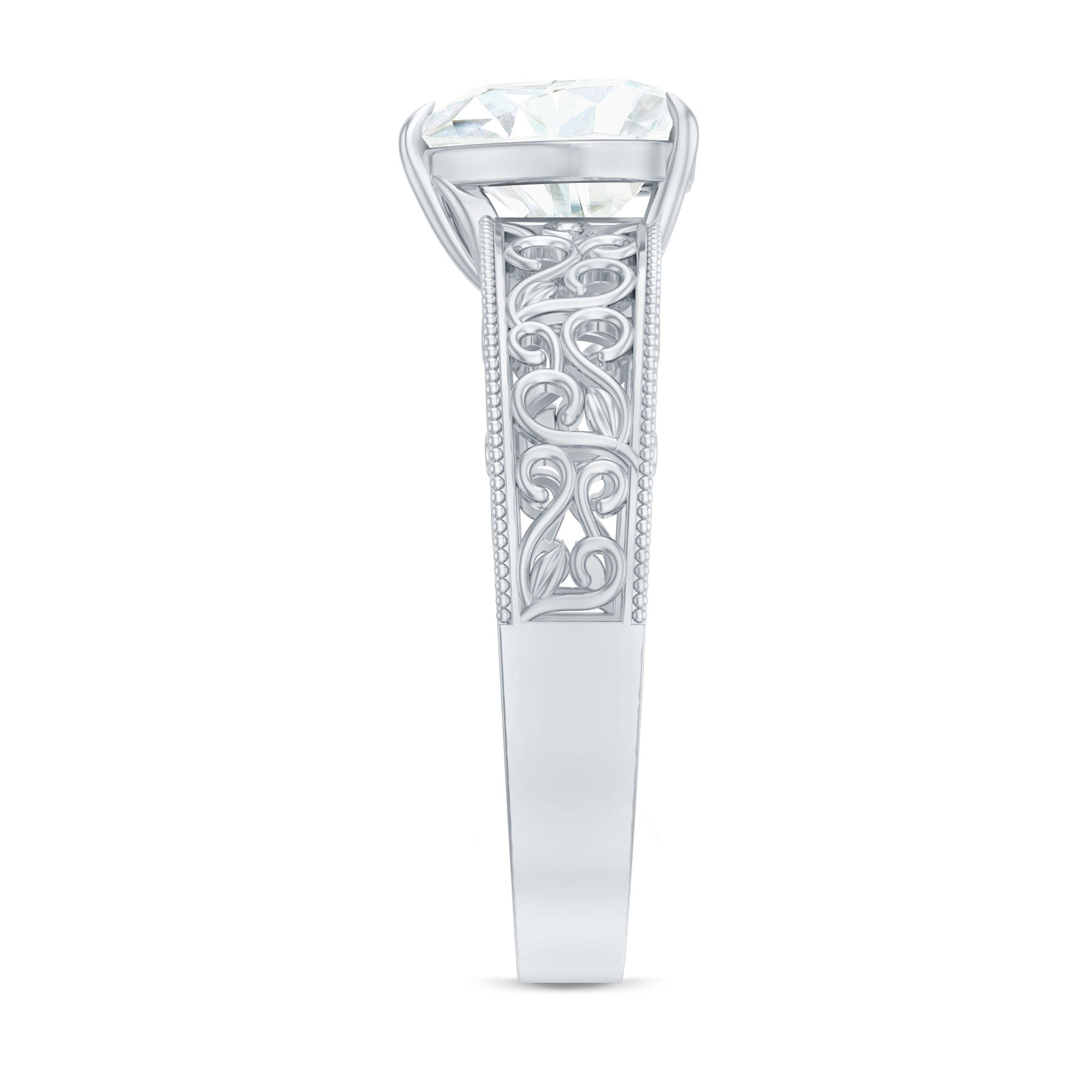 2 Carat Lab Grown Diamond Heart Engagement Ring