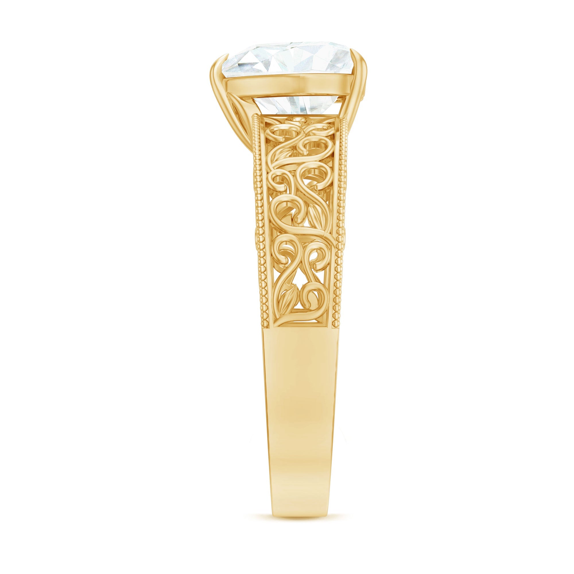 2 Carat Lab Grown Diamond Heart Engagement Ring