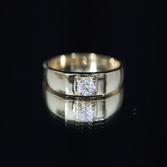 Brilliant Cut Lab Grown Diamond Engagement Ring for Men
