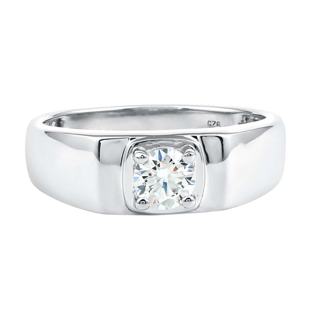 Brilliant Cut Lab Grown Diamond Engagement Ring for Men