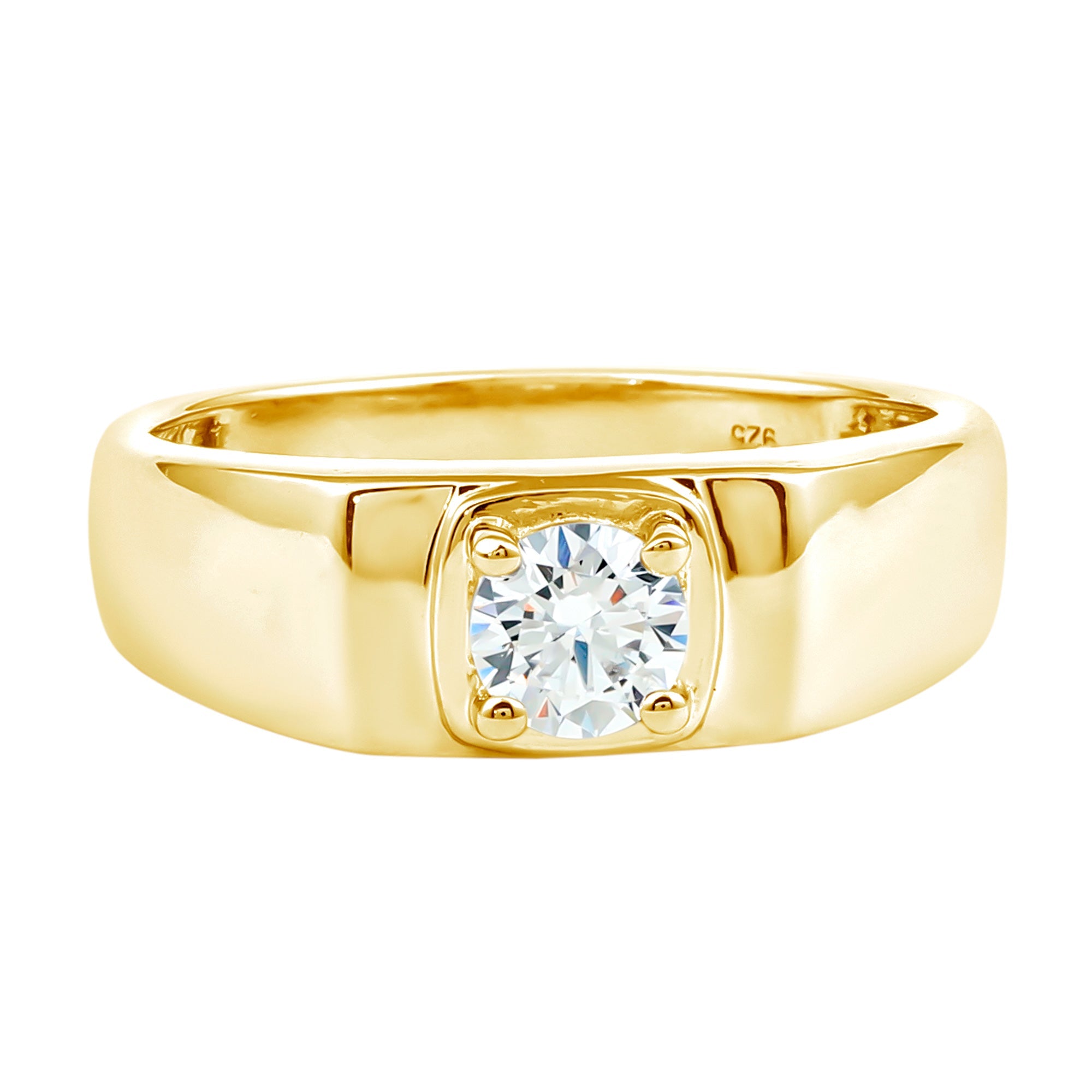 Brilliant Cut Lab Grown Diamond Engagement Ring for Men