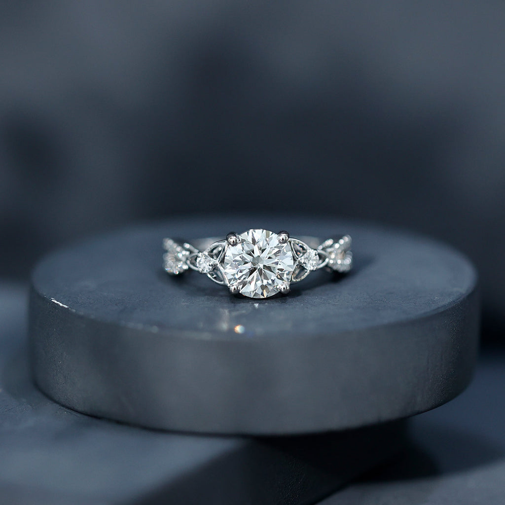 2 Carat Lab Grown Diamond Twisted Vine Engagement Ring