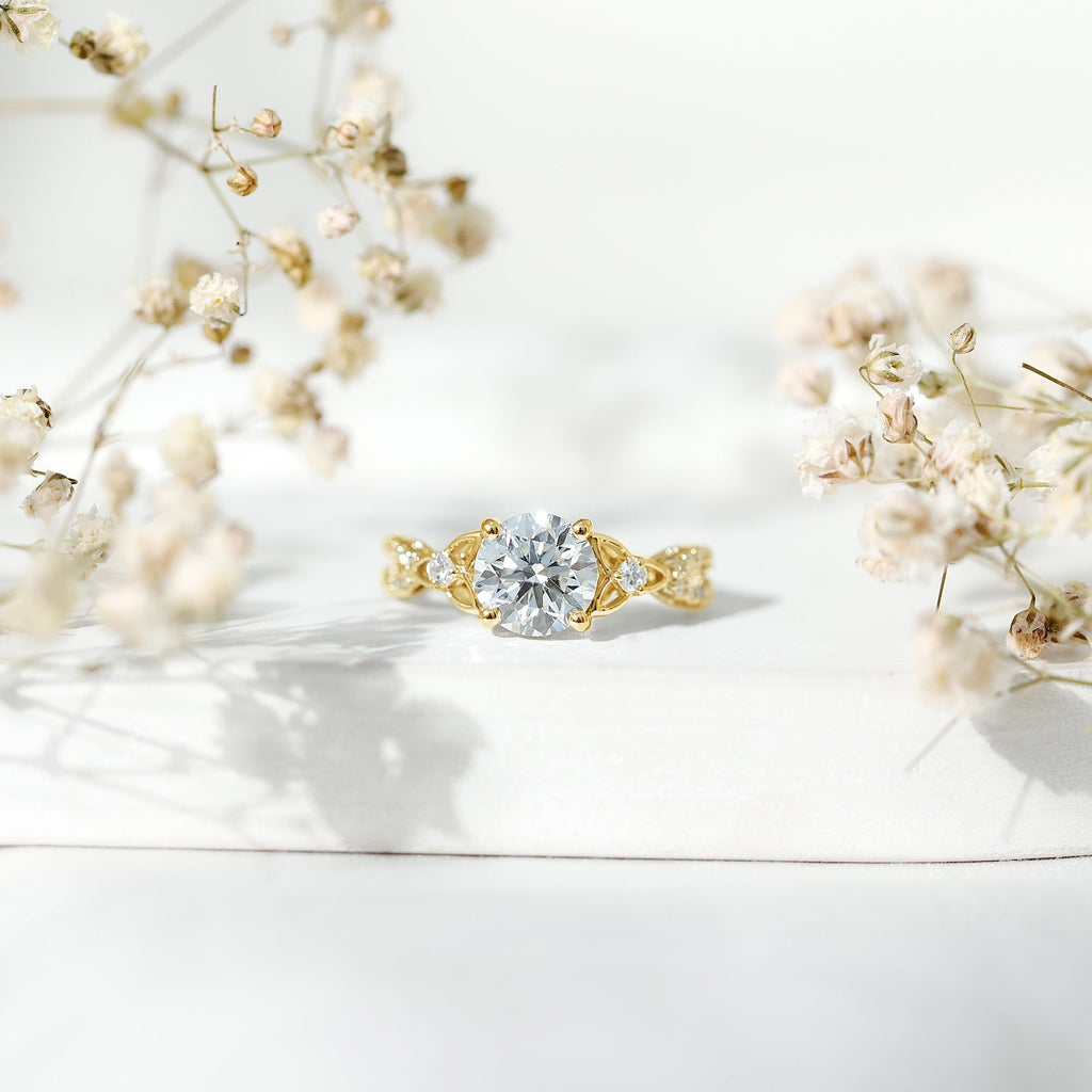 2 Carat Lab Grown Diamond Twisted Vine Engagement Ring