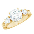 Lab Grown Diamond Vintage Style Engagement Ring