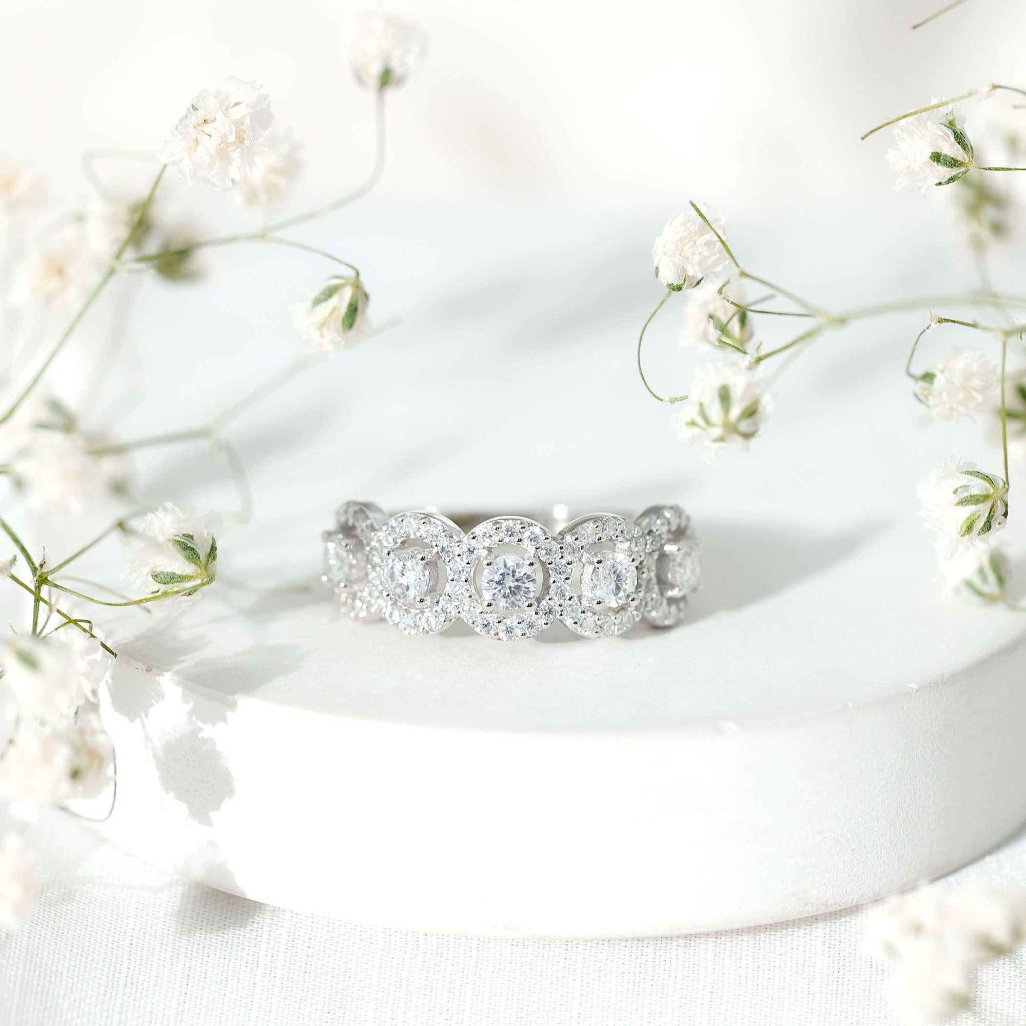 Certified Lab Created Diamond Wedding Band Ring