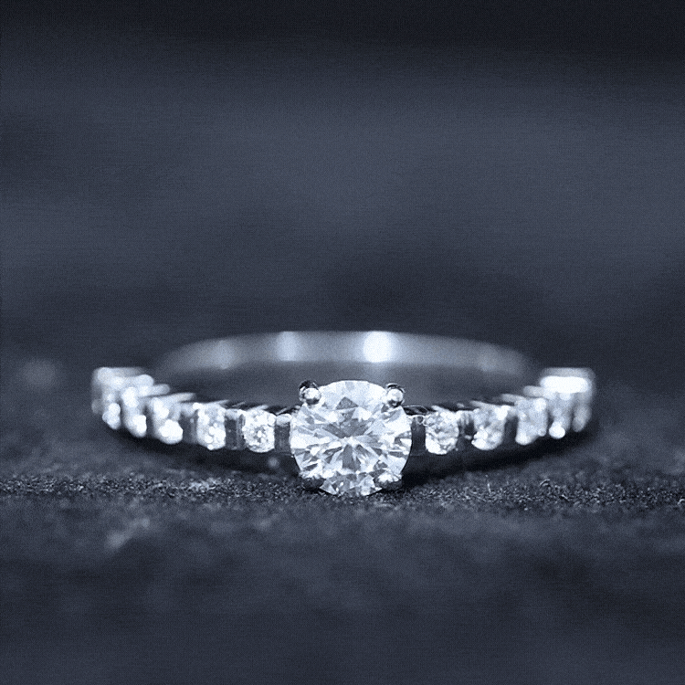 Certified Lab Grown Diamond Simple Solitaire Ring