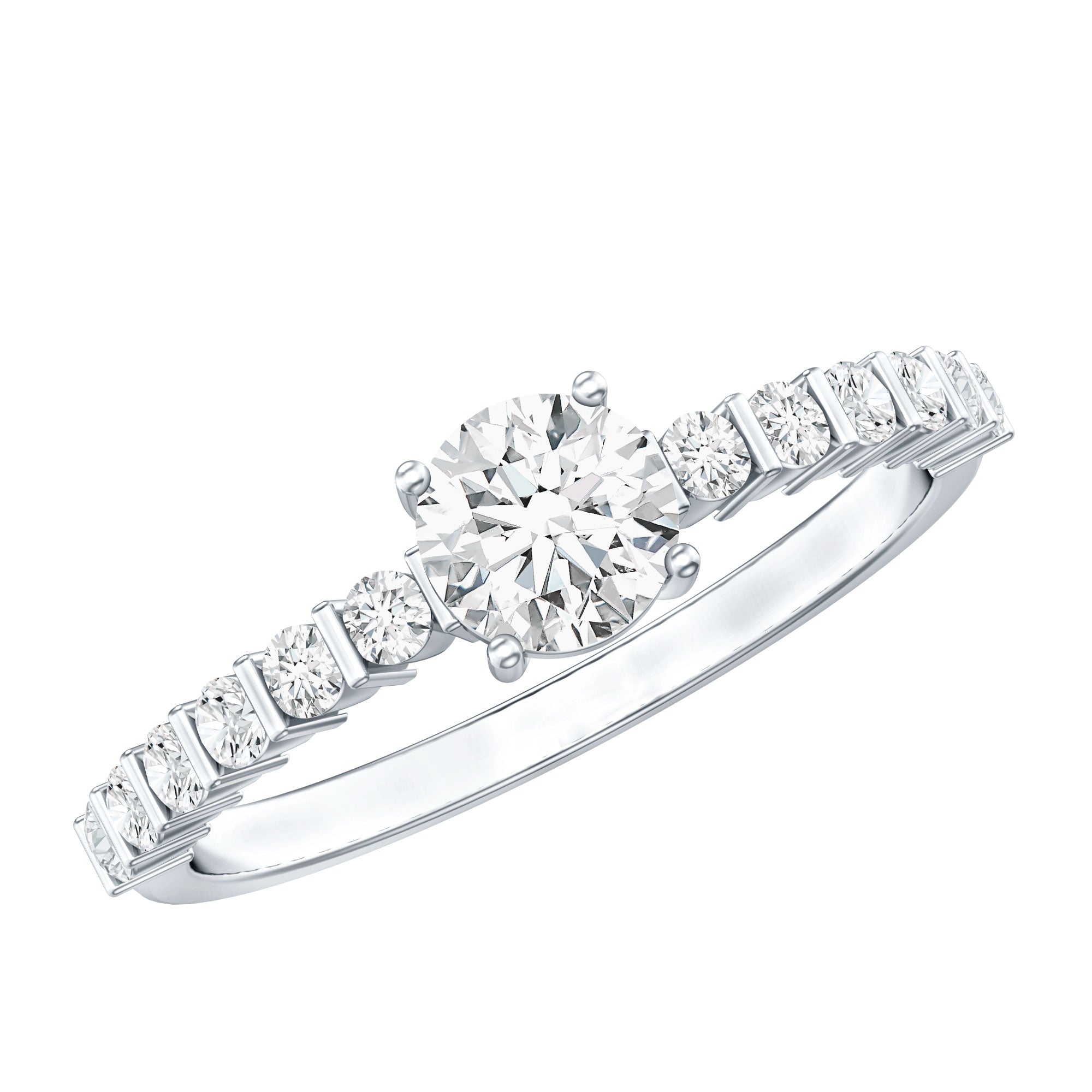Certified Lab Grown Diamond Simple Solitaire Ring