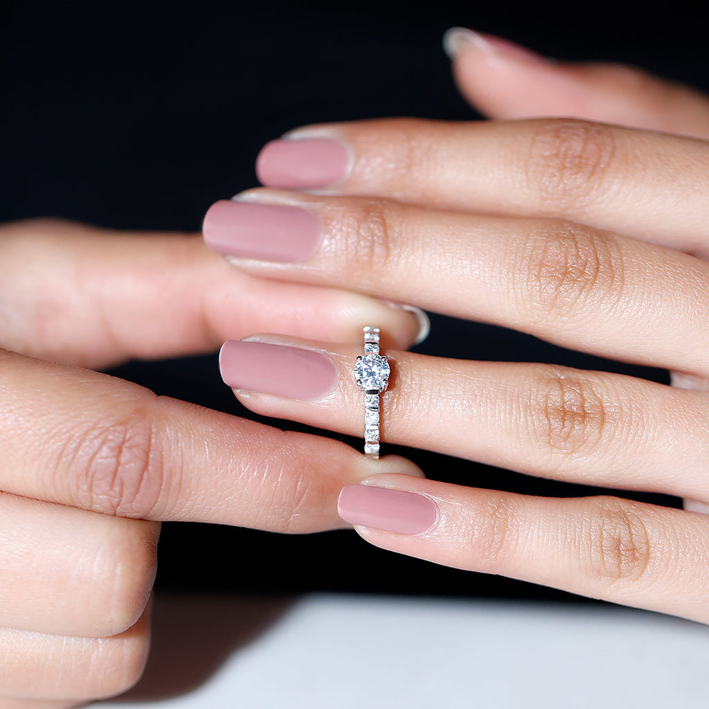 Certified Lab Grown Diamond Simple Solitaire Ring