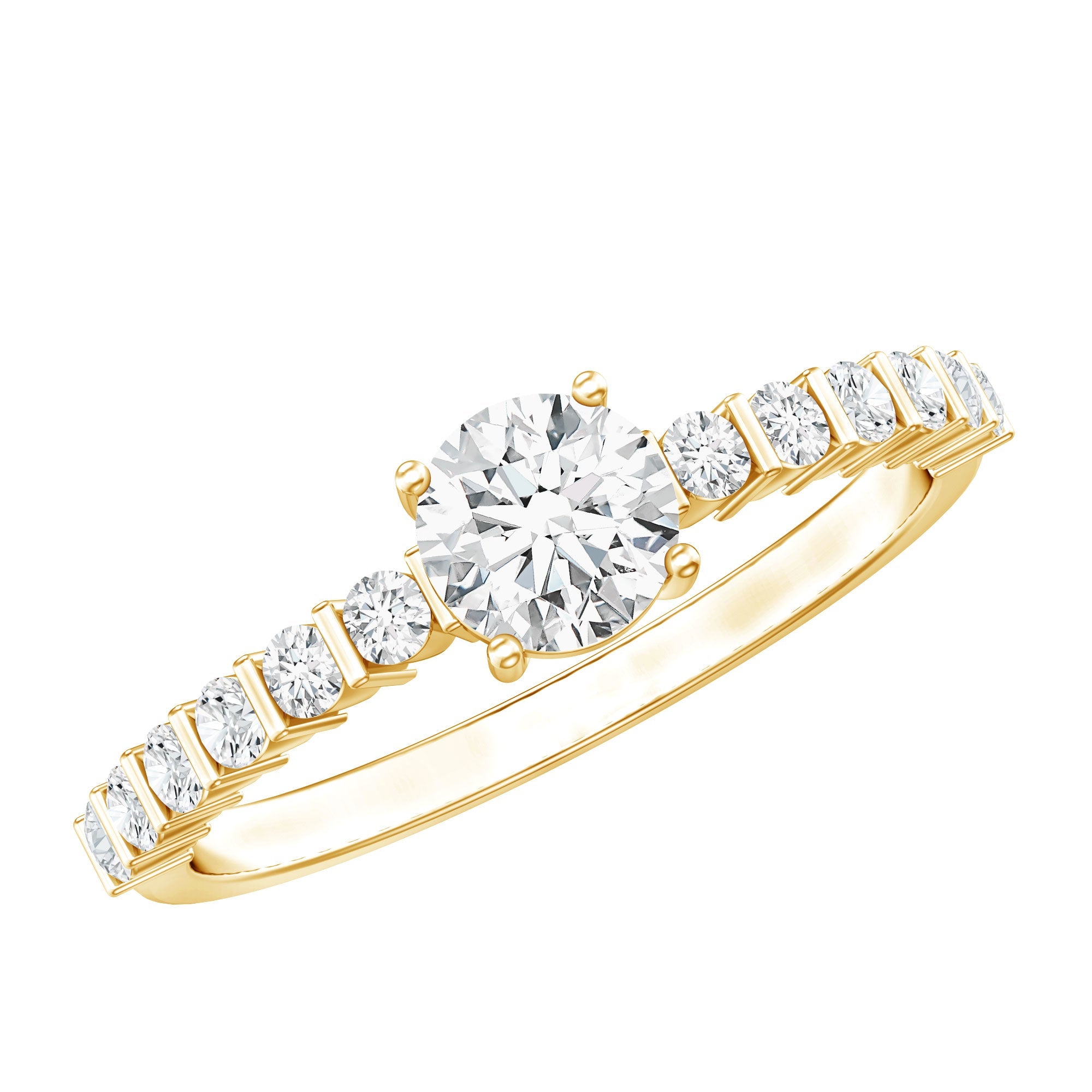 Certified Lab Grown Diamond Simple Solitaire Ring