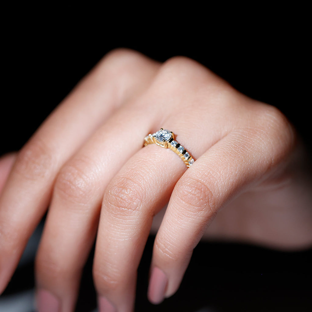 Certified Lab Grown Diamond Simple Solitaire Ring