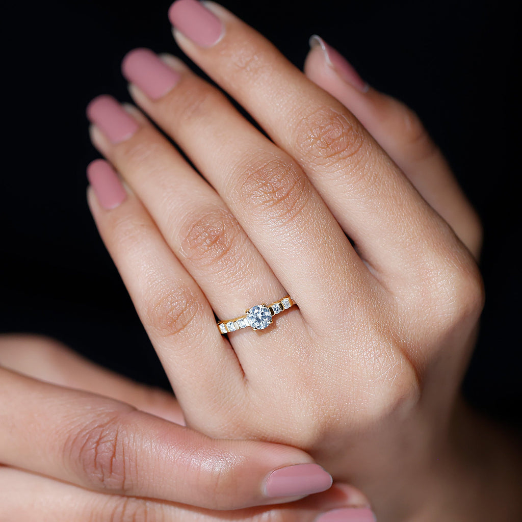 Certified Lab Grown Diamond Simple Solitaire Ring