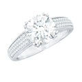 Lab Grown Diamond Engagement Ring With Double Prongs