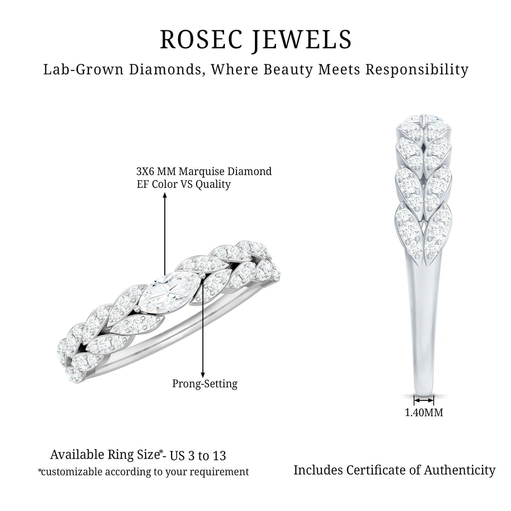 Lab Grown Diamond East West Eternity Ring for Her