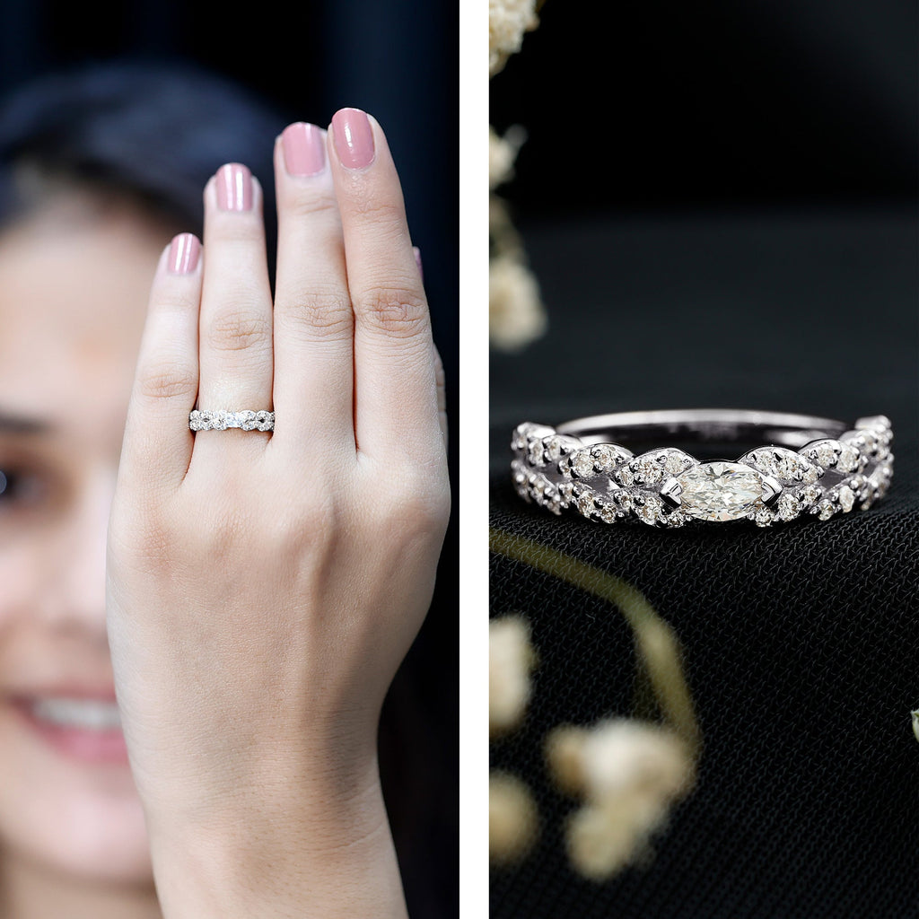 Lab Grown Diamond East West Eternity Ring for Her