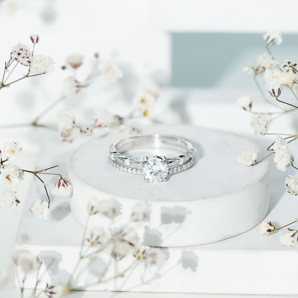 Brilliant Cut Lab Grown Diamond Designer Engagement Ring