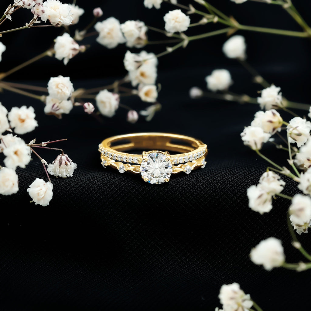 Brilliant Cut Lab Grown Diamond Designer Engagement Ring