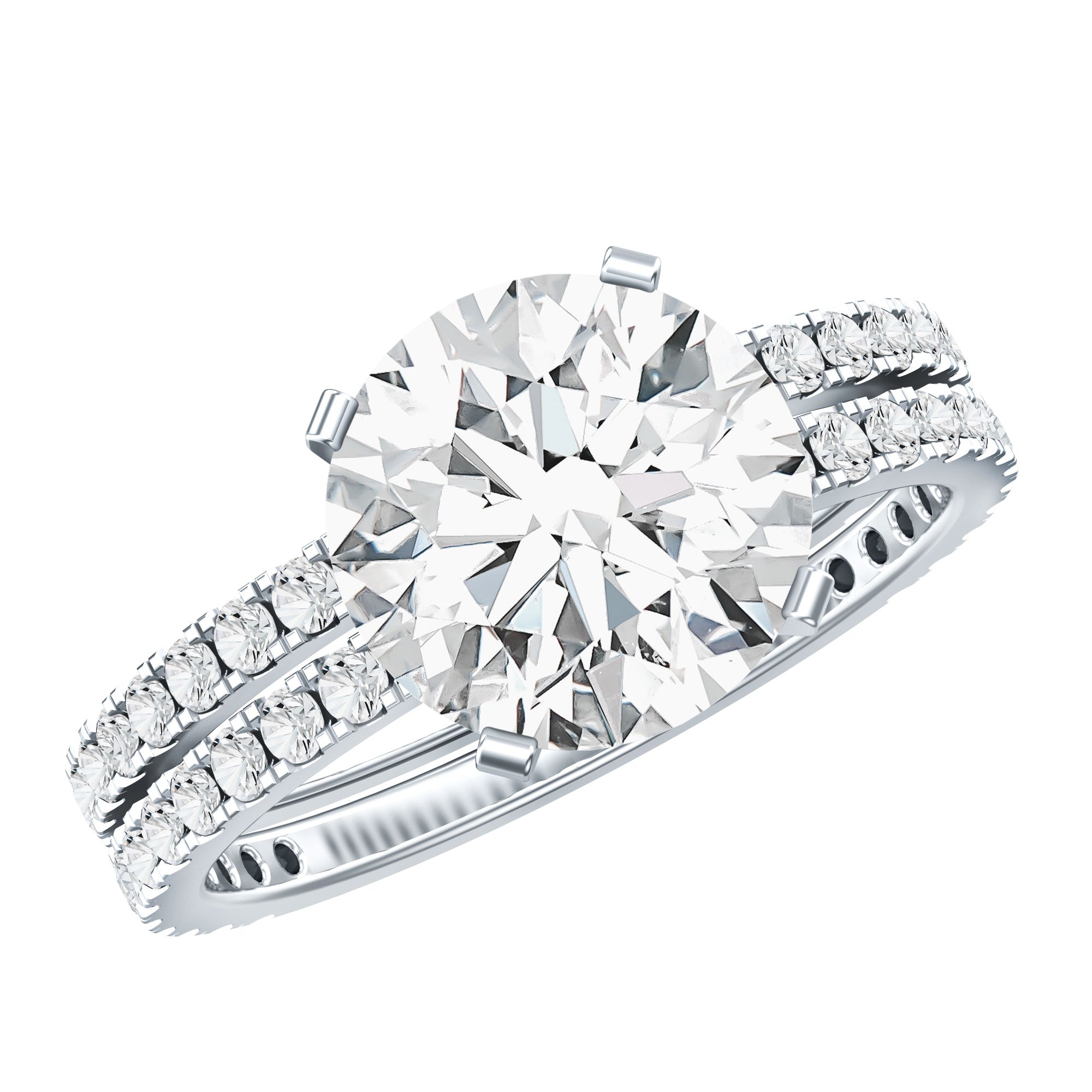 Lab Grown Diamond Wedding Ring Set with Certificate