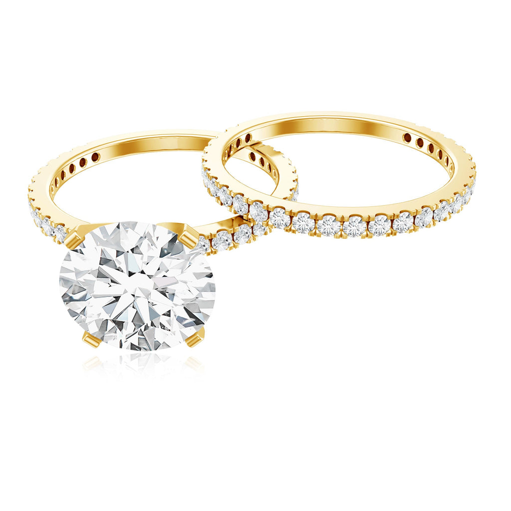 Lab Grown Diamond Wedding Ring Set with Certificate
