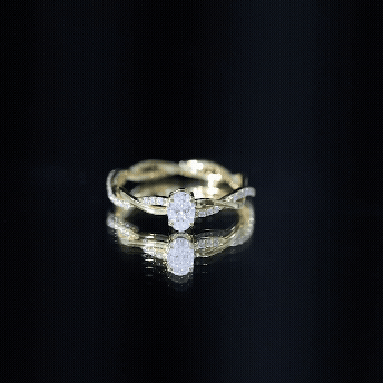 Lab Grown Diamond Promise Ring With Twisted Shank