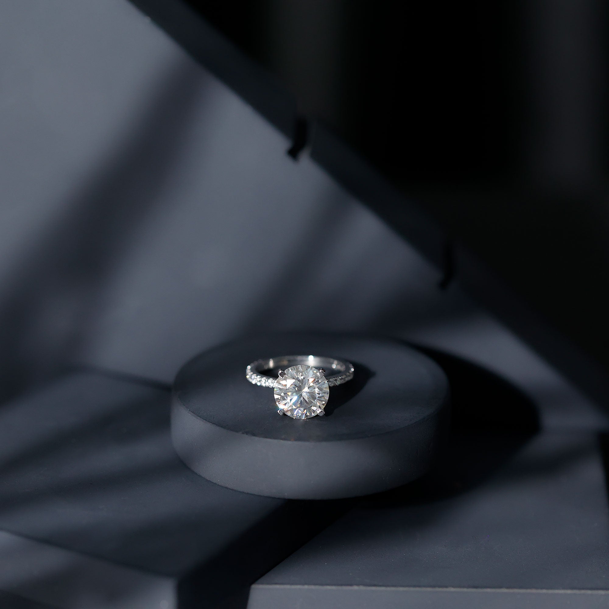 4 Carat Lab Grown Diamond Engagement Ring