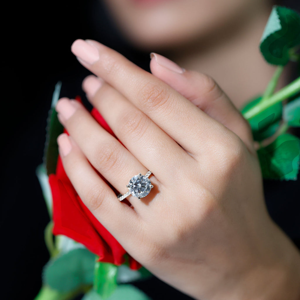 4 Carat Lab Grown Diamond Engagement Ring