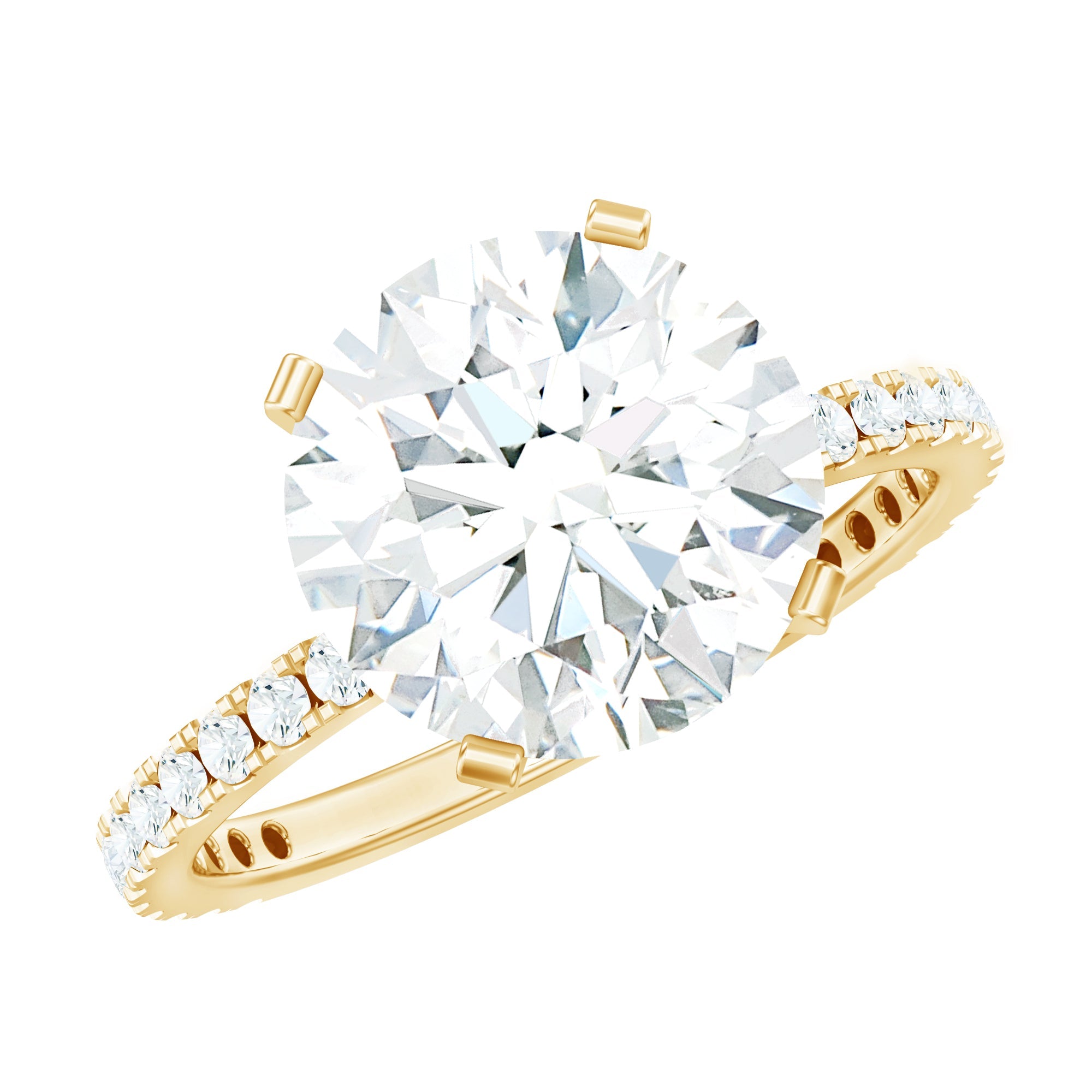 4 Carat Lab Grown Diamond Engagement Ring