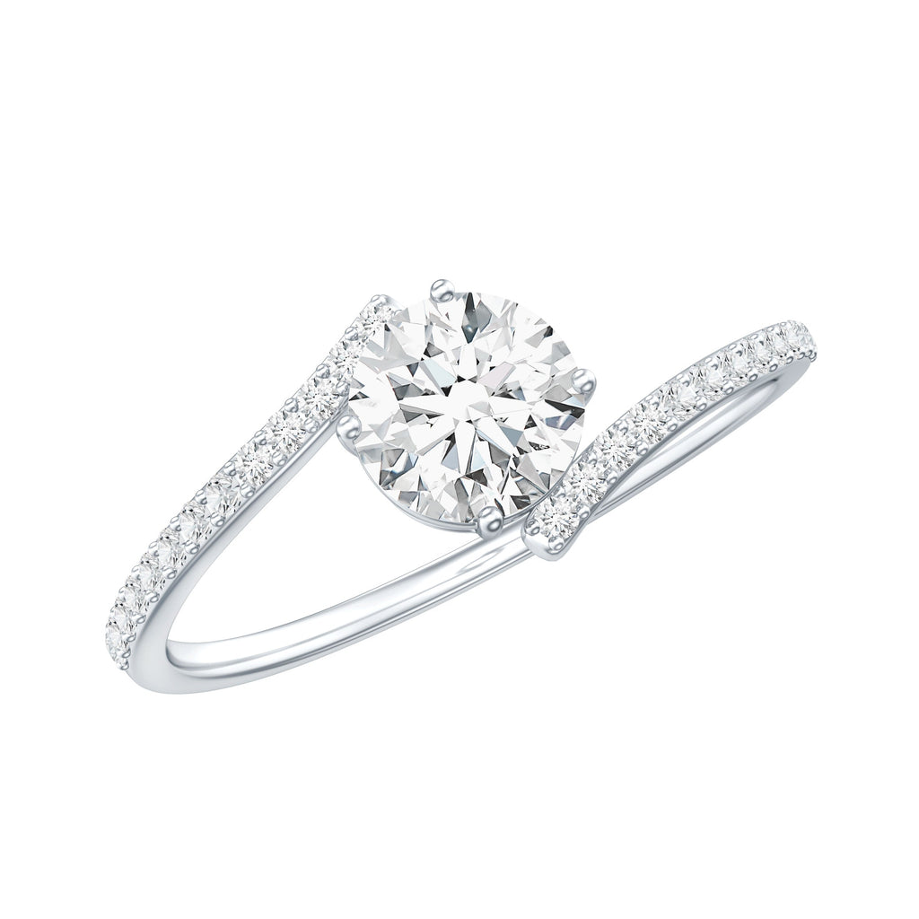 Lab Grown Diamond Solitaire Promise Engagement Ring