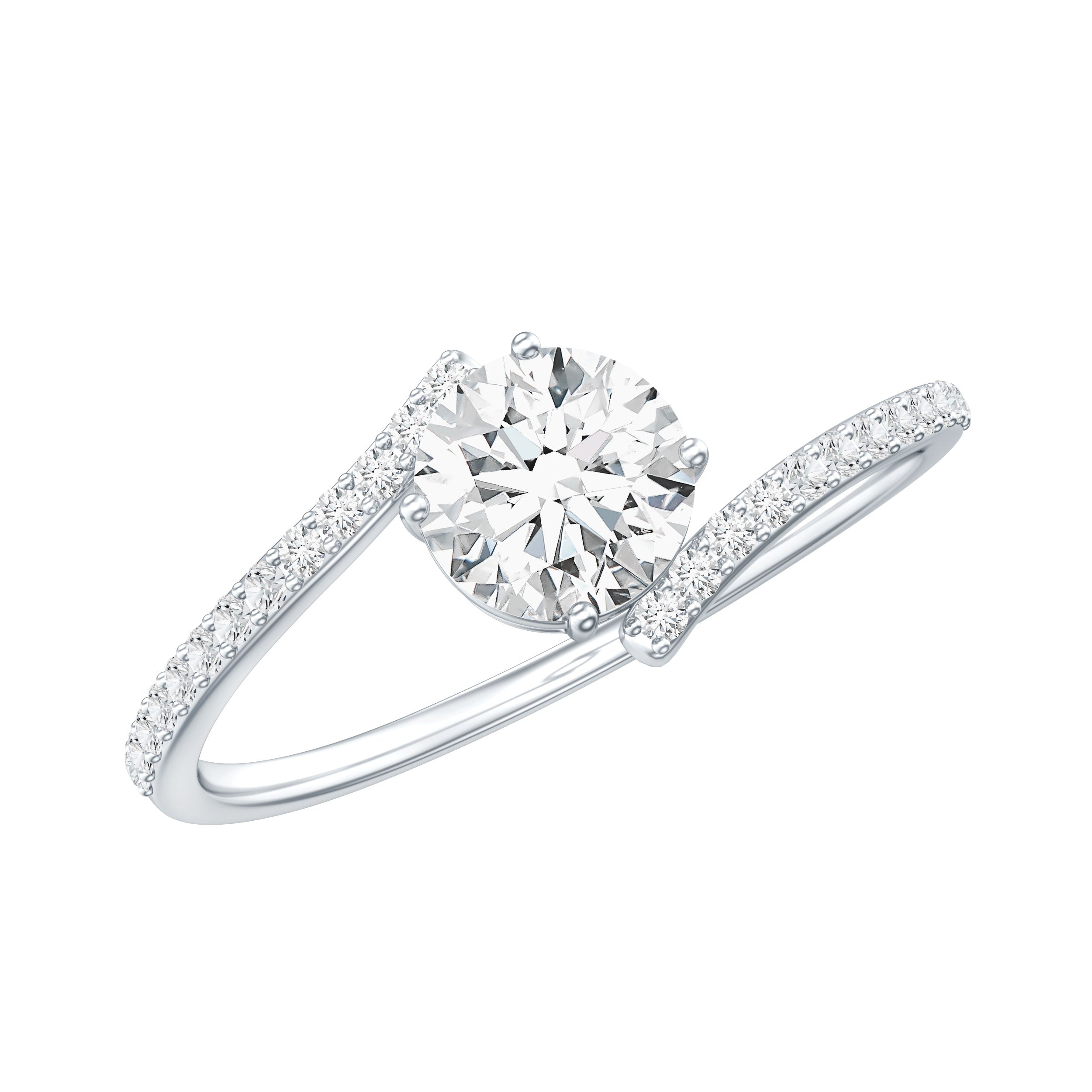 Lab Grown Diamond Solitaire Promise Engagement Ring