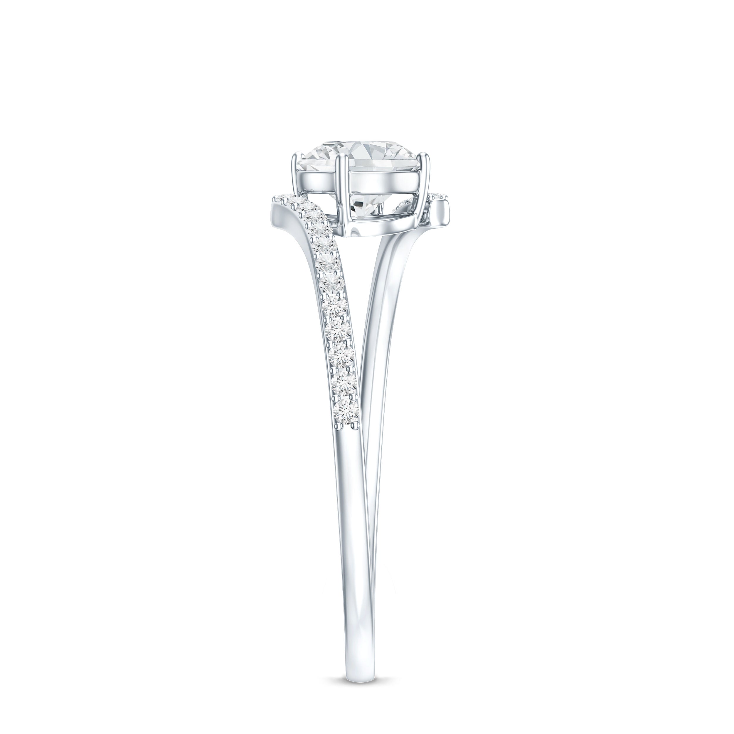 Lab Grown Diamond Solitaire Promise Engagement Ring