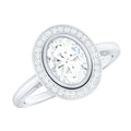 Classic Lab Grown Diamond Engagement Ring with Halo