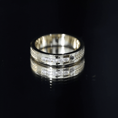 Natural Diamond Braided Band Ring
