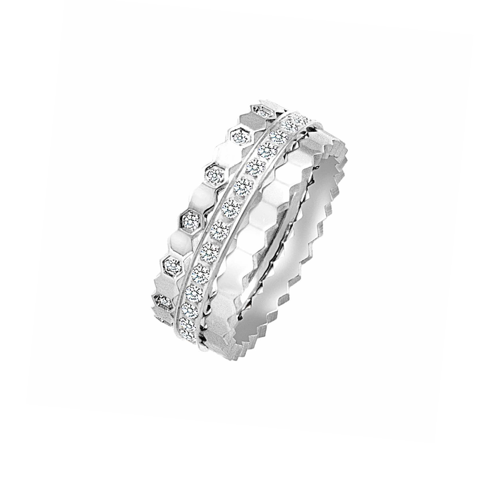 RG109W-110W-111W B.Tiff Pavé Mon Rêve Eternity Ring Set