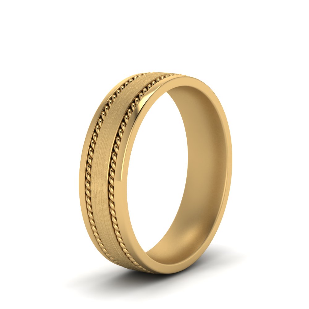 Braided Mens Wedding Ring