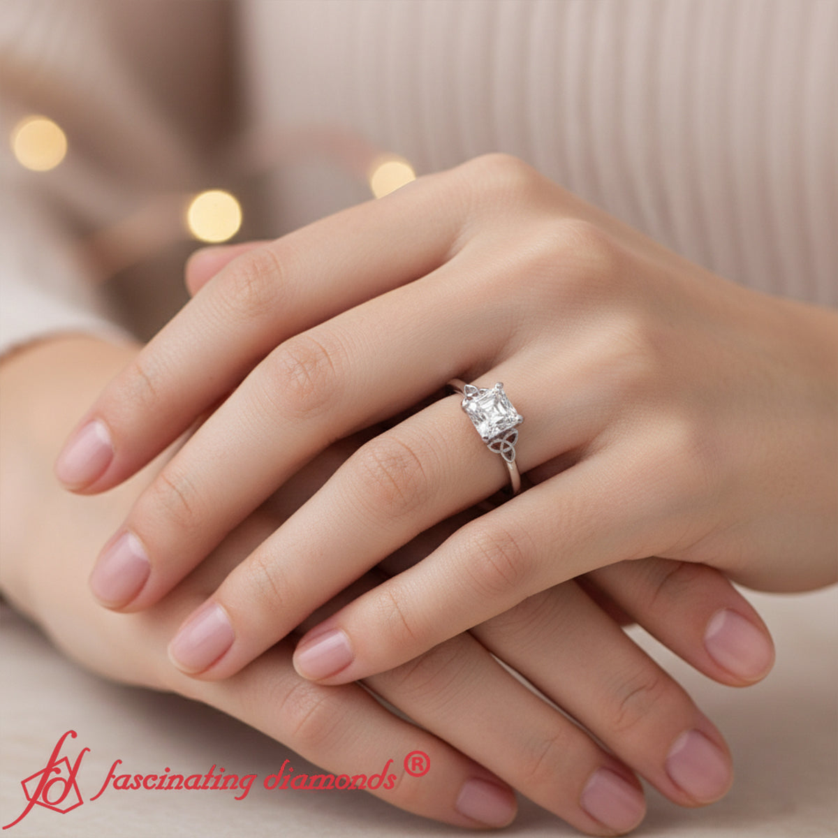 Celtic Solitaire Engagement Ring